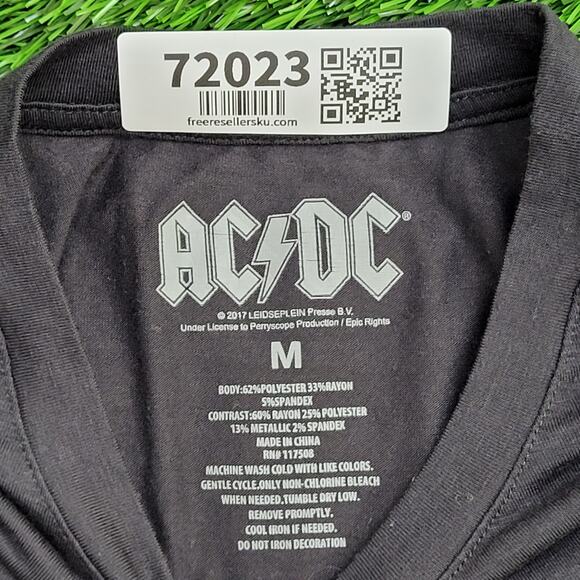 ACDC Shirt Womens Medium 19x24 Hells-Bells Two-Tone - Picture 8 of 11
